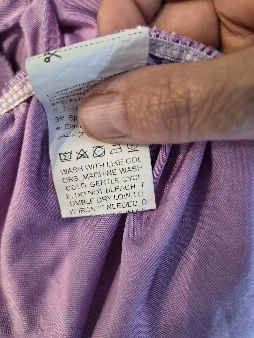 Draped Lilac Ruched Strapless Dress - Picture 6 of 6